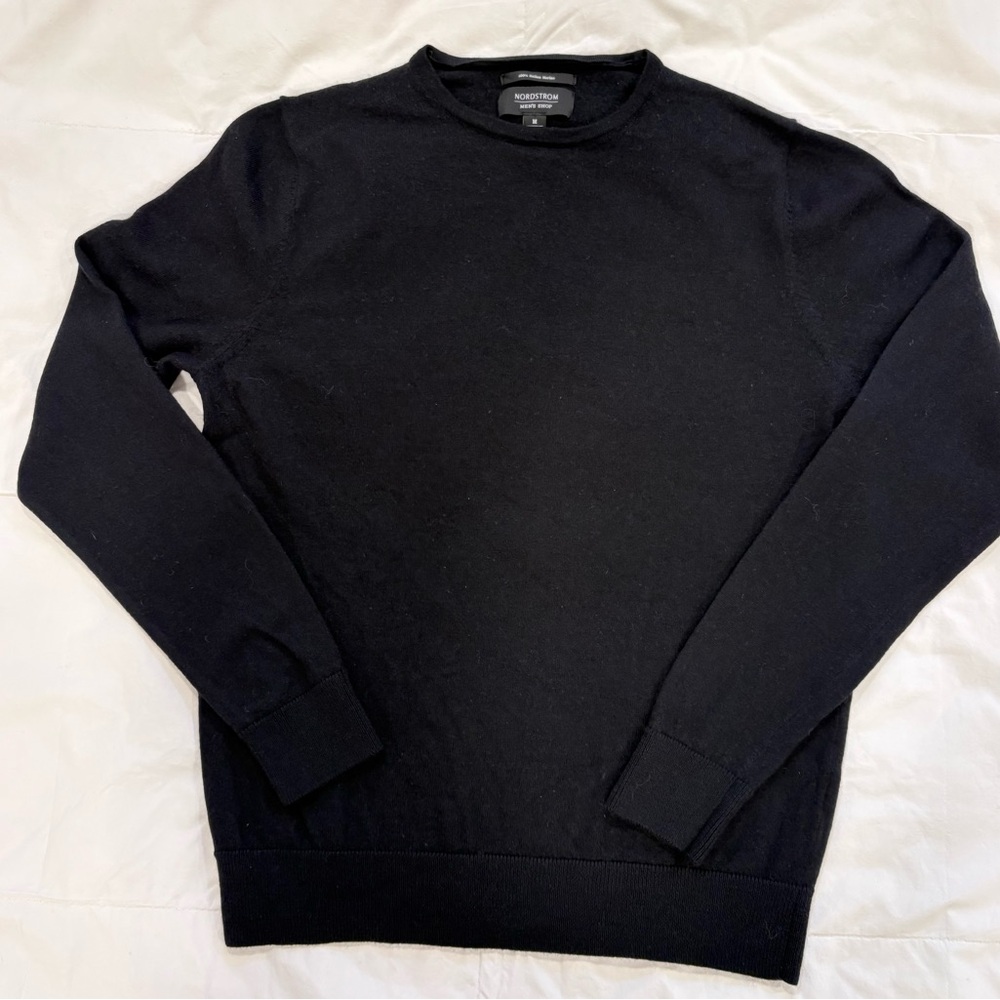 Nordstrom Men's Crewneck Black Sweater